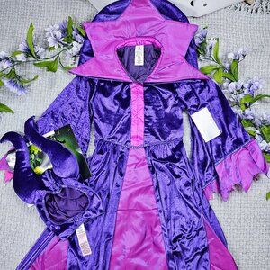 Disney Villain Maleficent Dress Costume Sleeping Beauty Size 13 NWT